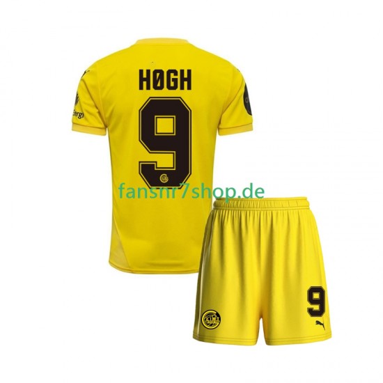 FK Bodø/Glimt fußball trikot Kasper Hogh 9 Kinder Heim 2025 Kurzarm