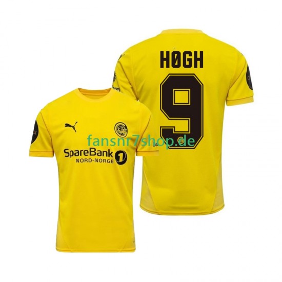 FK Bodø/Glimt fußball trikot Kasper Hogh 9 Herren Heim 2025 Kurzarm