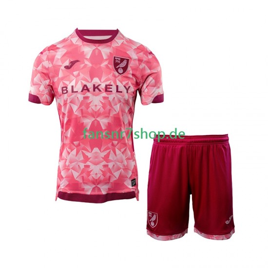 Norwich City fußball trikot Kinder Ausweich 2025-2026 Kurzarm