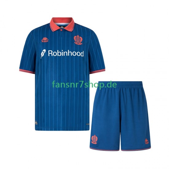 OGC Nizza fußball trikot Kinder Ausweich 2025-2026 Kurzarm OGC Nizza fußball trikot Kinder Ausweich 2025-2026 Kurzarm