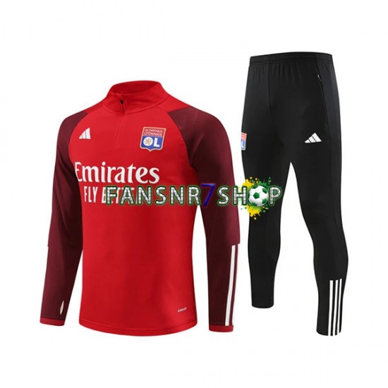 Olympique Lyon Sweatshirts Anzüge Rot 2023-2024