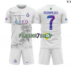 Al-Nassr fußball trikot Ronaldo 7 Kinder Ausweich 2023-2024 Kurzarm