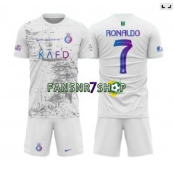 Al-Nassr fußball trikot Ronaldo 7 Kinder Ausweich 2023-2024 Kurzarm