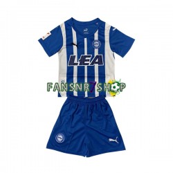 fußball trikot Deportivo Alaves Kinder Heim 2023-2024 Kurzarm