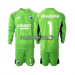 FC Copenhagen fußball trikot GRABARA 1 Torhüter Kinder Viertes 2023-2024 Langarm