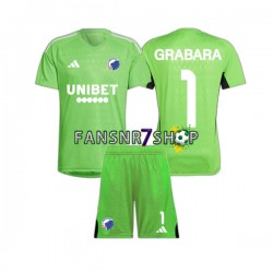 FC Copenhagen fußball trikot GRABARA 1 Torhüter Kinder Viertes 2023-2024 Kurzarm
