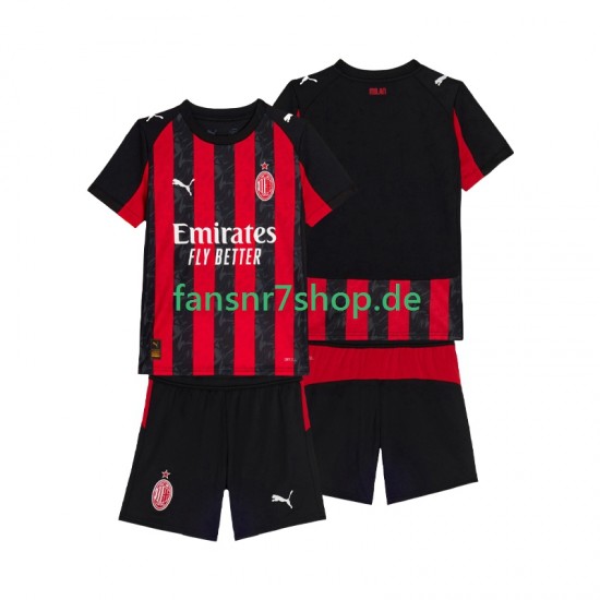 AC Mailand fußball trikot Kinder Heim 2025-2026 Kurzarm
