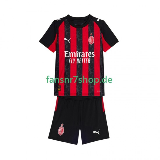 AC Mailand fußball trikot Kinder Heim 2025-2026 Kurzarm