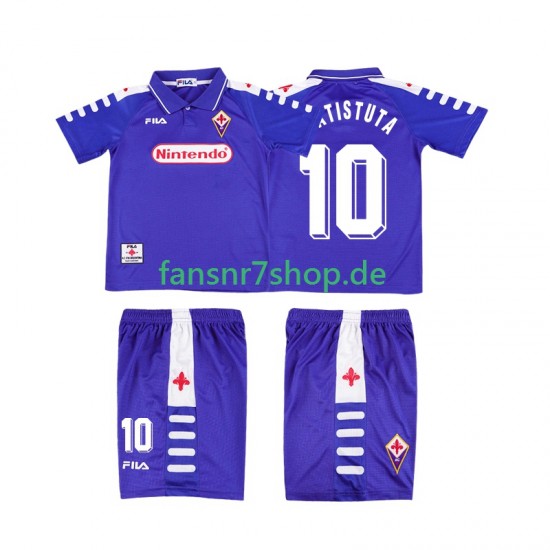 AC Florenz fußball trikot RUICOSTA 10 1998 Kinder Heim Retro 1999 Kurzarm