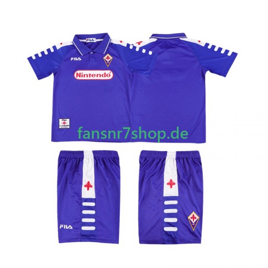AC Florenz fußball trikot 1998 Kinder Heim Retro 1999 Kurzarm