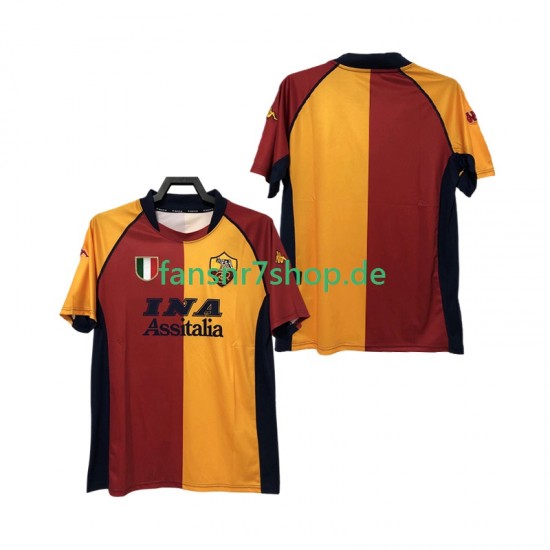 AS Rom fußball trikot 2000-2001 Herren Heim Retro Kurzarm AS Rom fußball trikot 2000-2001 Herren Heim Retro Kurzarm
