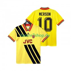 Arsenal fußball trikot MERSON 10 1993 Herren Auswärts Retro 1994 Kurzarm