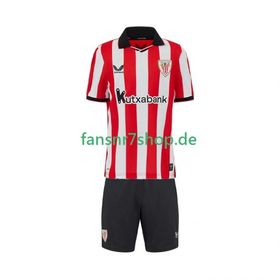 Athletic Bilbao fußball trikot Kinder Heim 2025-2026 Kurzarm