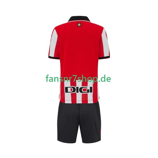 Athletic Bilbao fußball trikot Kinder Heim 2025-2026 Kurzarm