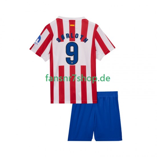 Atlético Madrid fußball trikot Alexander Sorloth 9 Kinder Heim 2025-2026 Kurzarm Atlético Madrid fußball trikot Alexander Sorloth 9 Kinder Heim 2025-2026 Kurzarm
