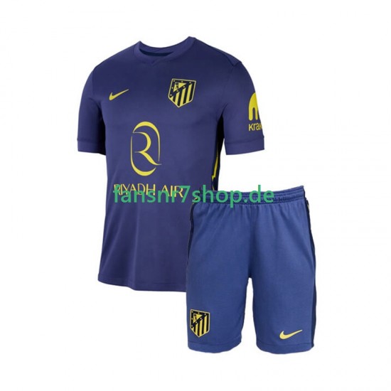 Atlético Madrid fußball trikot Kinder Auswärts 2025-2026 Kurzarm