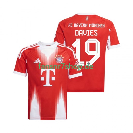 FC Bayern München fußball trikot Alphonso Davies 19 Herren Heim 2025-2026 Kurzarm