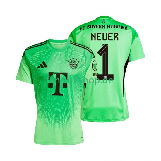 FC Bayern München fußball trikot Manuel Neuer 1 Torhüter Herren Heim 2025-2026 Kurzarm