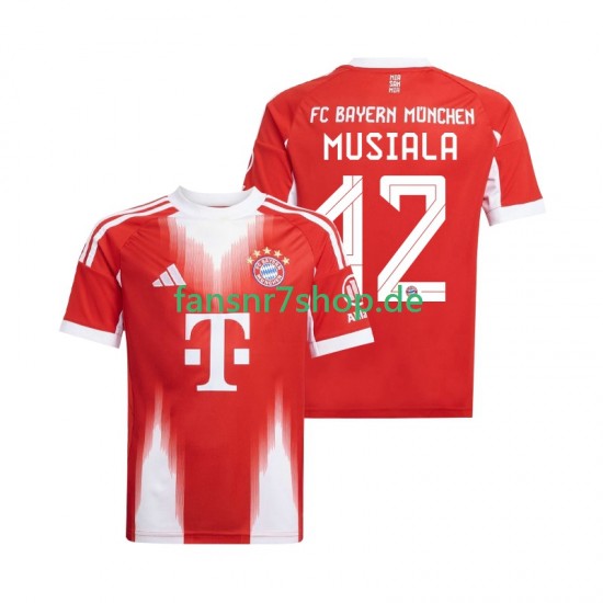 FC Bayern München fußball trikot Jamal Musiala 42 Herren Heim 2025-2026 Kurzarm