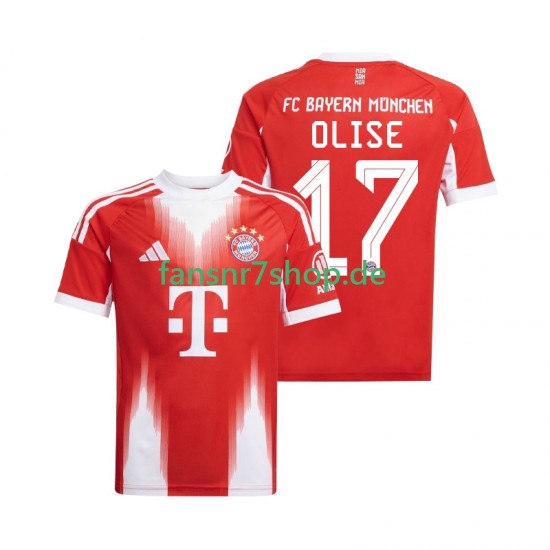 FC Bayern München fußball trikot Michael Olise 17 Herren Heim 2025-2026 Kurzarm