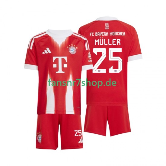 FC Bayern München fußball trikot Thomas Muller 25 Kinder Heim 2025-2026 Kurzarm
