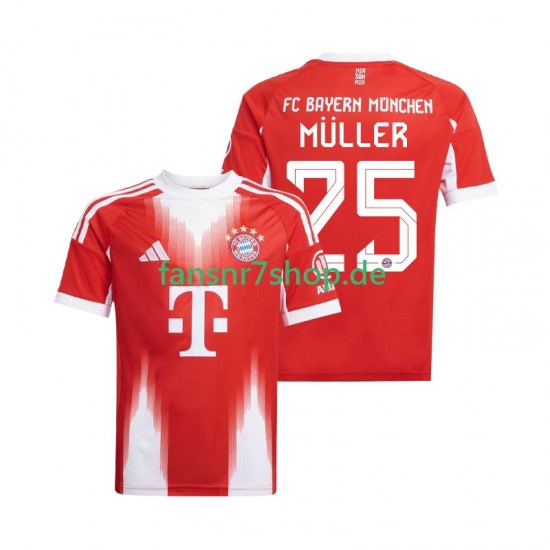 FC Bayern München fußball trikot Thomas Muller 25 Herren Heim 2025-2026 Kurzarm