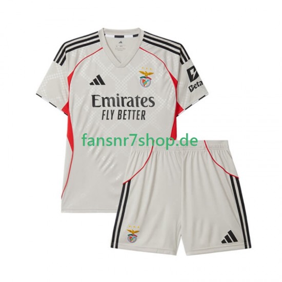 Benfica fußball trikot Kinder Auswärts 2025-2026 Kurzarm
