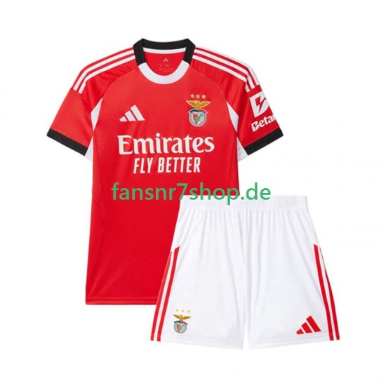 Benfica fußball trikot Kinder Heim 2025-2026 Kurzarm