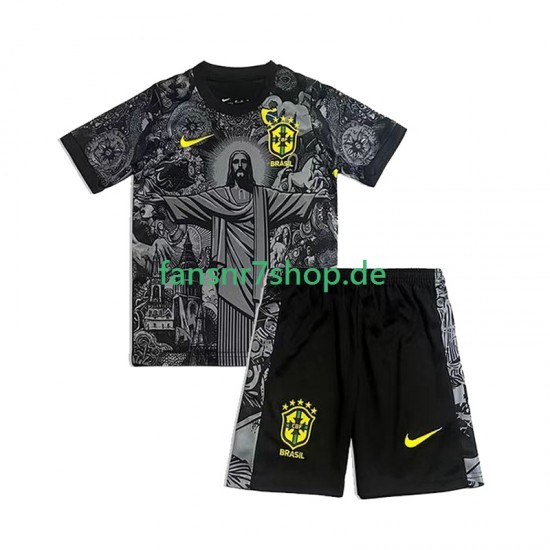 Brasilien Cheist the Redeemer Football Shirts Kinder Heim 2024 Kurzarm
