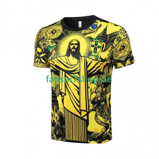 Brasilien fußball trikot Jesus Herren Heim 2024 Kurzarm