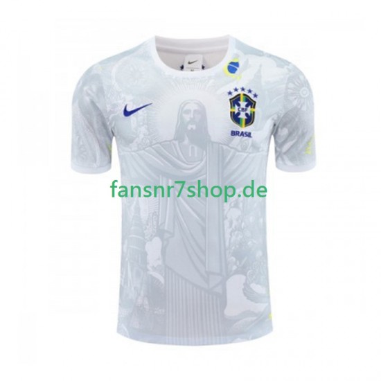 Brasilien fußball trikot Jesus Herren Heim Weiß 2024-2025 Kurzarm Brasilien fußball trikot Jesus Herren Heim Weiß 2024-2025 Kurzarm