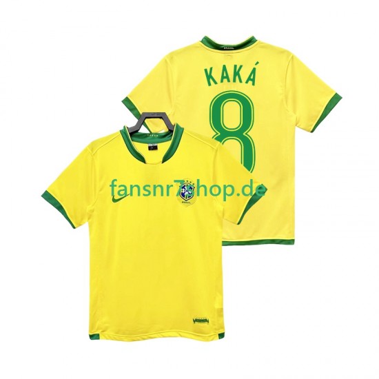 Brasilien fußball trikot KAKA 8 Herren Heim Retro 2006 Kurzarm