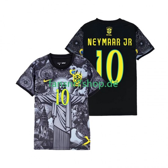 Brasilien fußball trikot Neymar JR 10 Cheist the Redeemer Herren Heim 2024 Kurzarm