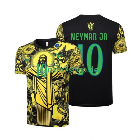 Brasilien fußball trikot Neymar JR 10 Jesus Herren Heim 2024 Kurzarm