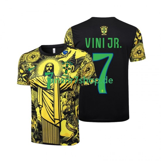 Brasilien fußball trikot Vinicius Junior 7 Jesus Herren Heim 2024 Kurzarm