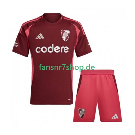 River Plate fußball trikot Kinder Auswärts 2024-2025 Kurzarm