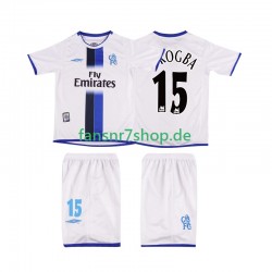 Chelsea fußball trikot DROGBA 15 2003 Kinder Auswärts Retro Kurzarm Chelsea fußball trikot DROGBA 15 2003 Kinder Auswärts Retro Kurzarm