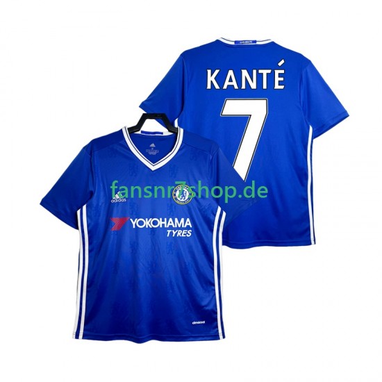 Chelsea fußball trikot KANTE 7 2016-2017 Herren Heim Retro Kurzarm