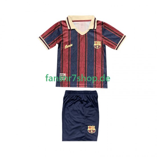 FC Barcelona fußball trikot 125th Anniversary Kinder Heim 2025-2026 Kurzarm