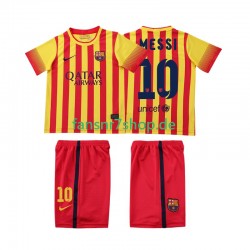 FC Barcelona fußball trikot Lionel Messi 10 2013 2014 Kinder Auswärts Retro Kurzarm
