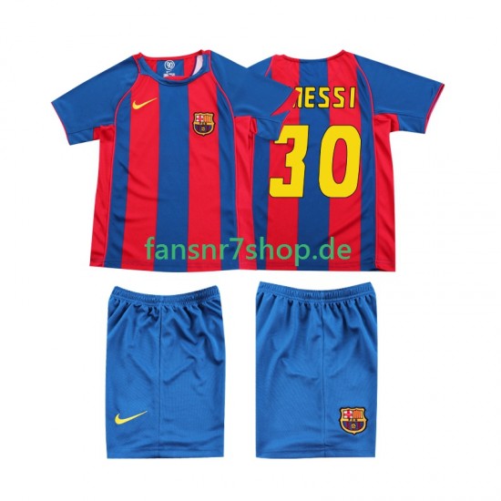 FC Barcelona fußball trikot Lionel Messi 10 Kinder Heim Retro 2004 Kurzarm