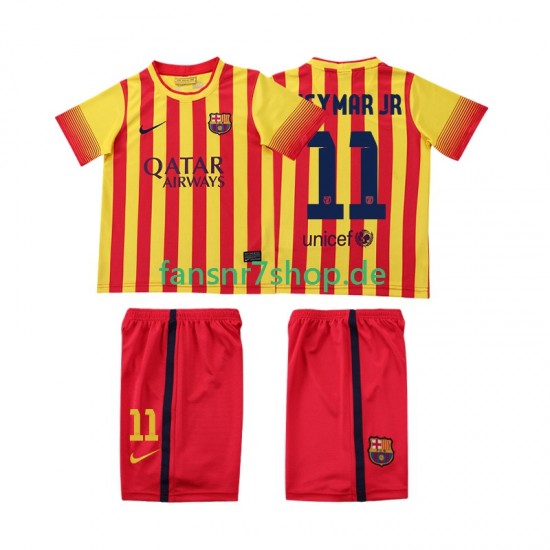 FC Barcelona fußball trikot Neymar JR 11 2013 2014 Kinder Auswärts Retro Kurzarm