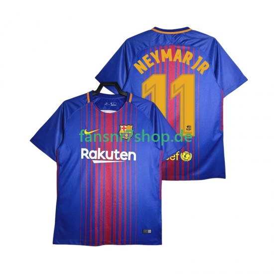 FC Barcelona fußball trikot Neymar JR 11 2017-2018 Herren Heim Retro Kurzarm