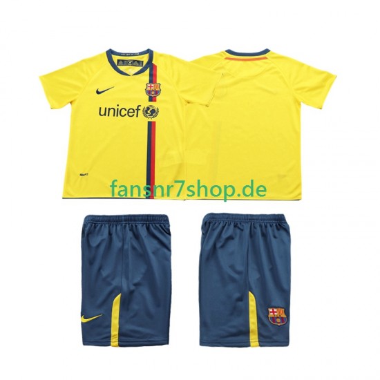 FC Barcelona fußball trikot 2009 Kinder Auswärts Retro 2008 Kurzarm