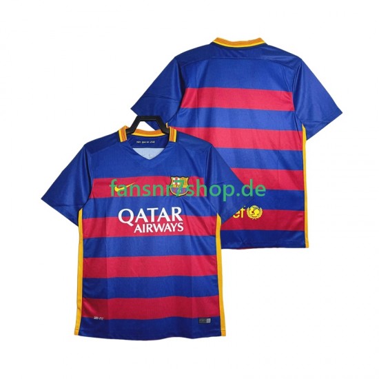 FC Barcelona fußball trikot 2015-2016 Herren Heim Retro Kurzarm