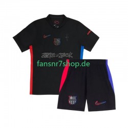 FC Barcelona fußball trikot TRAVIS SCOTT Kinder Auswärts 2024-2025 Kurzarm