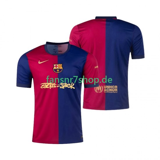 FC Barcelona fußball trikot TRAVIS SCOTT Herren Heim 2024-2025 Kurzarm