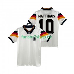 Deutschland fußball trikot MATTHAUS 10 1992 Herren Heim Retro Kurzarm