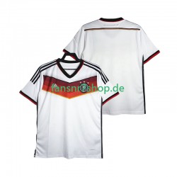 Deutschland fußball trikot World Cup 2014 Herren Heim Retro Kurzarm