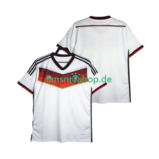 Deutschland fußball trikot World Cup 2014 Herren Heim Retro Kurzarm